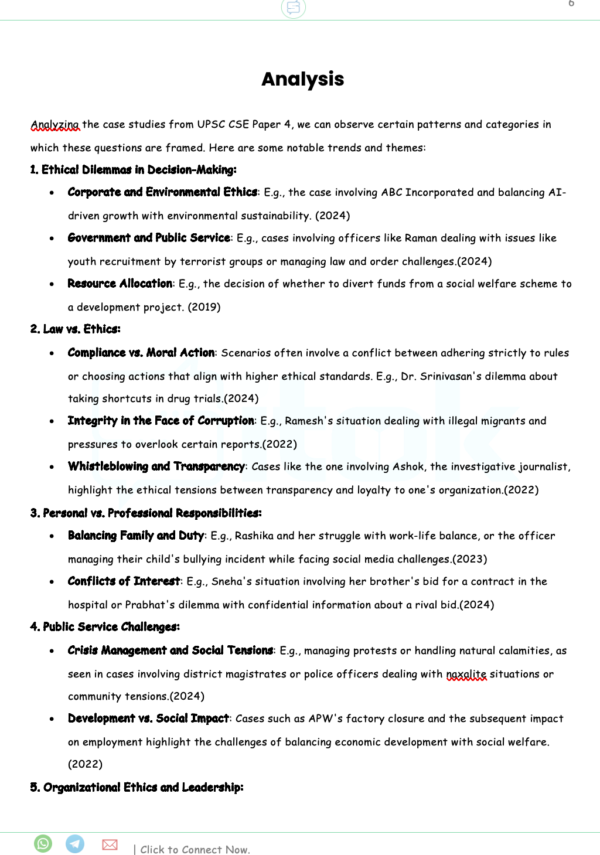 Analysis 100 Case Study